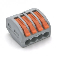 Κλέμμα ταχείας αυτόματης σύνδεσης καλωδίων 4 Θέσεων 0,08-4mm² 8-4854